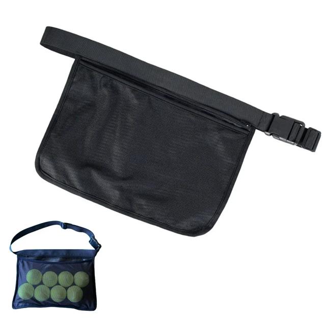 Bolsa de Transporte para Bola de Tênis com Grande Capacidade e Suporte para Celular, Ideal para Esportes ao Ar Livre - 1 Peça com Zíper e Design em Malha