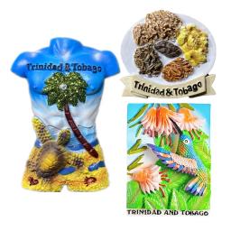 Ímãs de geladeira para turismo lembrança, Frigorífico Adesivo magnético, Coleção Presente, Artesanato, América República de oa, Tobago - Image 1