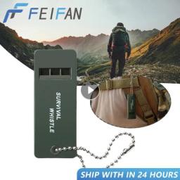 3-Frequency Whistle High Decibel Survival Whistle Keychain Rugby Árbitro Camping Caminhadas Emergency Survival Whistle Ferramentas ao ar livre - Image 1