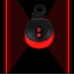 Luz led impermeável para bicicleta, luz traseira com aviso de segurança do laser, acessórios para bicicletas - Image 5