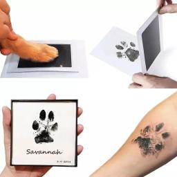 DIY Inkless nariz e pata impressão Impressão Fazendo Kit, Clean Touch Ink Pad, cão ou gato, Pet proprietário lembrança - Image 1