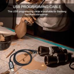 Cabo de programação USB para Baofeng, driver com software CD, cabo para UV-5R, UV-82, BF-888S, UV-S9, BF-V9, UV-82HP, UV-5RE,, 5RA - Image 3