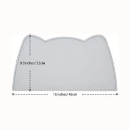 Silicone Anti-Sujo Pet Mats, Food Grade, fácil de limpar gatos e Dog Bowl Pad, impermeável e à prova de vazamento, Anti-Slip Pad, fácil de limpar - Image 6