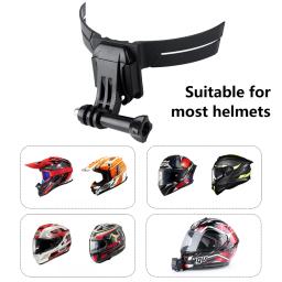 Capacete da motocicleta adesivo câmera montar moto chapéu queixo suporte titular ao ar livre ciclismo suprimentos substituição para gopro - Image 1