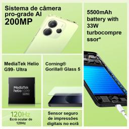 Versão global redmi note 14s mediatek helio g99 ultra 200mp pro grau al sistema de câmera 6.67 "amoled 120hz display 5000mah - Image 3