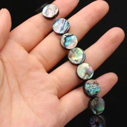Natural Forma Redonda Mãe de Shell Pérola, Exquisite DIY Fazer Jóias, colar elegante e Pulseira Acessórios, 5PCs - Image 5