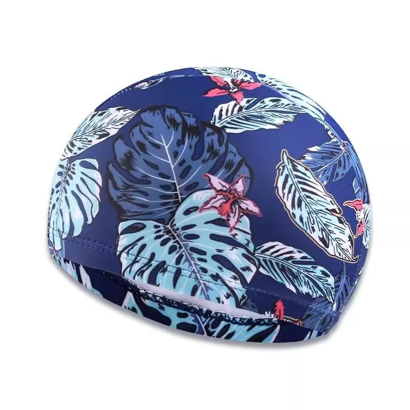 Touca de natação à prova d'água e retrátil, proteção para orelha, cabelo longo, touca de banho, esportes, natação - Image 1