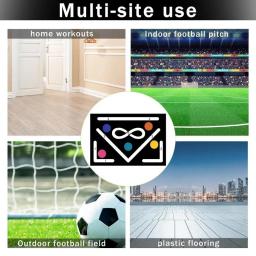Passo-esteira do treinamento do futebol, almofada do treinamento, equipamento do controle da bola, tapete antiderrapante, brocas das habilidades do futebol, 23,6x35,4" - Image 4