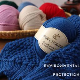 Fio de Lã Merino para DIY, lenço, xale macio, fio de pelúcia, pentado e médio, suéter artesanal, 50g - Image 4
