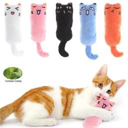 Cute Plush Teeth Grinding Toy para gatos, Rustle Sound, Catnip Toy, Thumb Pillow, Pet Products, Kitten Supplies - Image 1