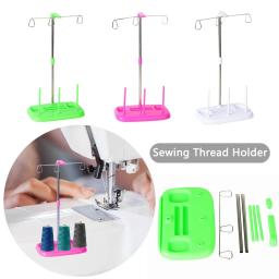 Suporte para linha de costura para bordado, Wire Rack, Thread Organizer, DIY, ferramentas domésticas, acessórios, 3 Spool - Image 4