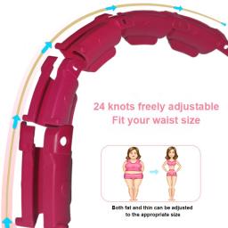 24 seções de fitness inteligente esporte aros ajustável cintura fina exercício ginásio equipamentos fitness cintura fácil perda de peso oi ao ar livre - Image 4