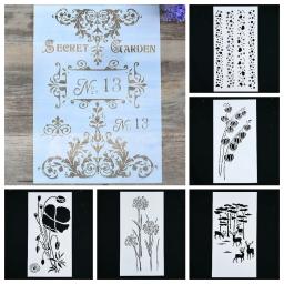 1pc crianças desenho modelos de pintura diy artesanato estêncil de camadas modelo para paredes pintura scrapbooking carimbando material escolar - Image 1
