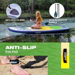 Inflável Stand Up Paddle Board, placa de SUP de camada dupla, Wakeboard antiderrapante, ternos de longboard, prancha de surf, deck duplo - Image 5