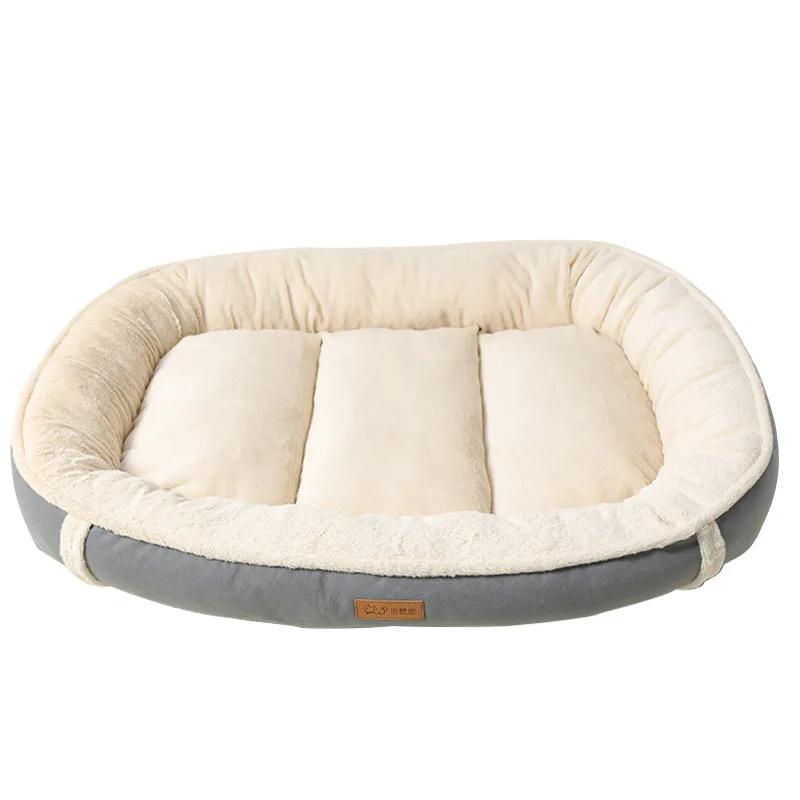 Imitação de camurça sofá-cama para cães, cão suprimentos, canil casa, fácil de limpar, respingo cachorro médio, prevenção de odores - Image 1