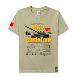 Camiseta estampada union soviética, tanque principal para batalhas, equipamentos militares de algodão, manga curta, gola redonda, novo - Image 6
