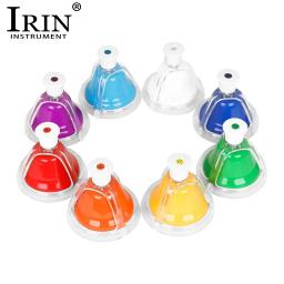 IRIN-8 Tone Handbell para Crianças, Sinos De Mão Coloridos, Orff Percussão, Instrumento Musical, Brinquedo Do Bebê, Educação Precoce, Presente De Natal - Image 1