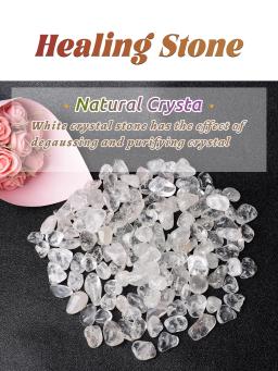 Espécime De Cascalho De Cristal Natural, Quartzo Claro, Decoração De Casa, Colorido para Aquário, Pedra De Energia Cura, Mineral De Rocha, 100g - Image 3