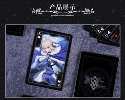 1 conjunto NOVO Destino/Grande Ordem FGO Jogando Cartas FGO Cartões circunjacentes Saber imagem poker Dos Desenhos Animados brinquedos presente - Image 5