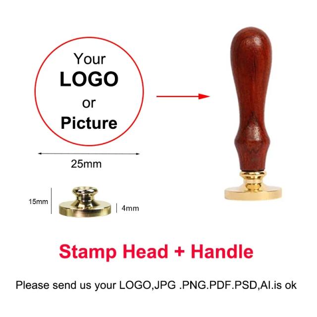 Selo de Cera Personalizado para Casamentos e Aniversários com Logotipo Exclusivo