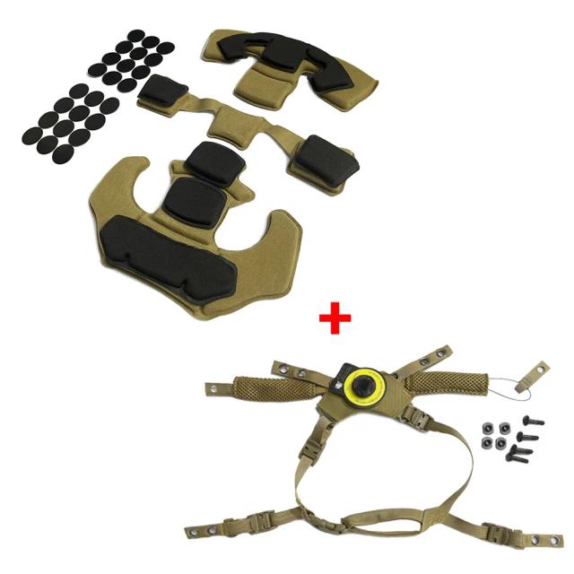 Capacete Tático para Airsoft e Paintball com Sistema de Suspensão e Almofadas de Memória Gen1 para Wargame Rápido MCM ACH