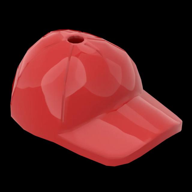 10 pçs peças de tijolo moc 11303 chapelaria chapéu boné compatível bloco de construção partícula diy montar criança quebra-cabeça cérebro brinquedo presente aniversário