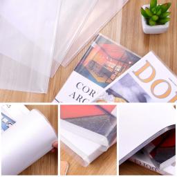Capa Transparente para Livro Didático, O Caderno, Protetora, Reutilizável, Proteção, Quadrinhos PP, Suave, 5 Pcs - Image 3