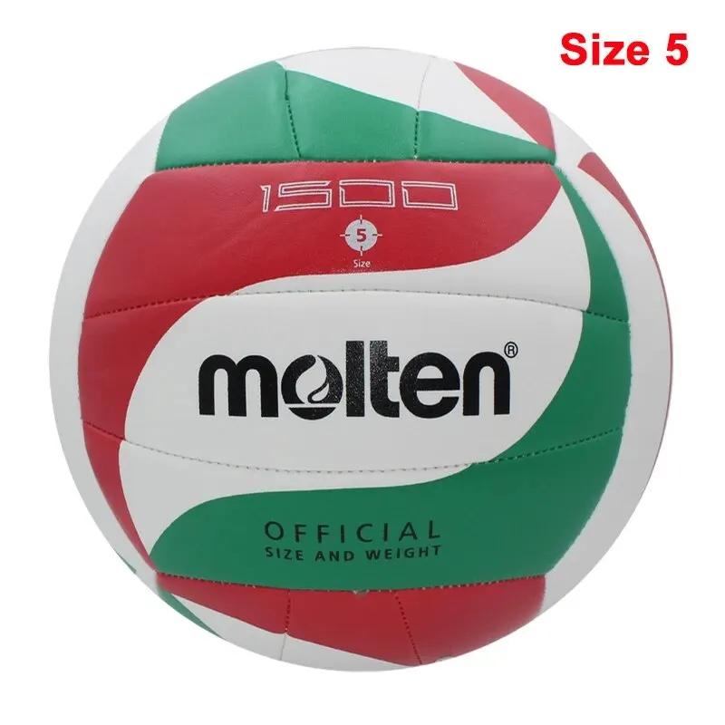 Bolas de vôlei fundidas tamanho padrão 5 toque macio pu alta qualidade indoor esportes ao ar livre competição treinamento jogo voleibol - Image 1