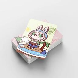 Double-Sided Cartoon Photo Cards, Labubu Cartões, Coleção Labubu Cartões Pequenos, Cor Impresso Cartões Festival, 92 - Image 4