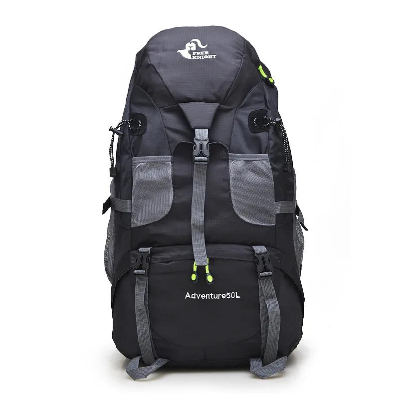 Mochila impermeável ao ar livre para escalada, mochila, ciclismo, caminhadas, trekking, camping, 50L - Image 1
