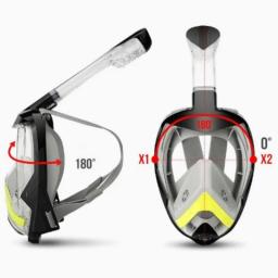 Máscara De Mergulho Com Respirador, Óculos De Natação, Máscara De Mergulho Ao Ar Livre, Snorkeling E Equipamentos De Natação De Praia - Image 5