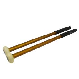 Par de metal baquetas, tímpanos marretas, nylon cabeça, bateria acessórios, novo - Image 2