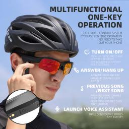 West Biking Smart Bluetooth Óculos, Fones De Ouvido, Áudio Chamando Óculos De Sol, Esportes Fones De Ouvido Estéreo, Música, UV400, Óculos De Ciclismo - Image 3