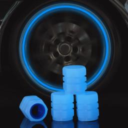 4 pçs núcleo da válvula da motocicleta scooter elétrico acessórios carro pneu fibra chapéu luz luminosa scooters ciclismo esportes - Image 2