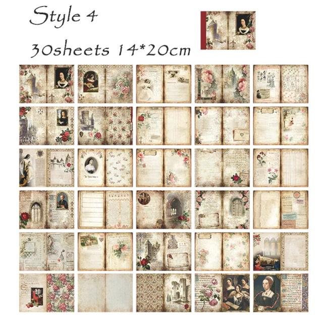 Pacote de Papel Artesanal Panalisacraft: 6 Estilos com 30 Folhas Grandes para Scrapbooking e Cartões Personalizados