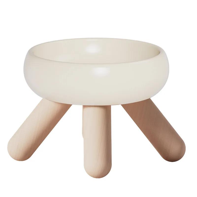 Cães pequenos Nordic Bowls Caeramic Levantado Pet Food Alimentadores De Água Gato Beber Comer Tigela com Suporte Pet Acessórios - Image 1