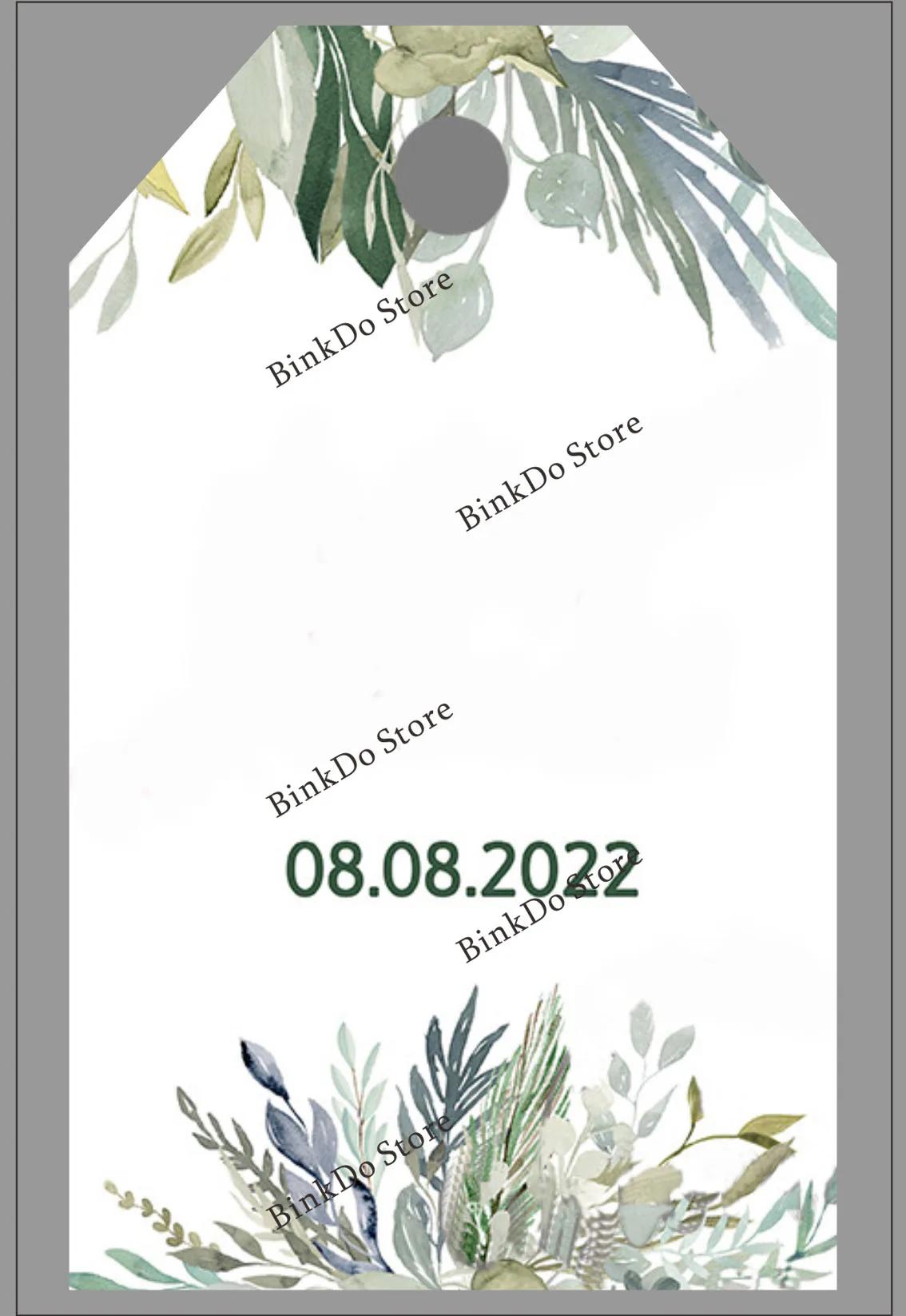 100 pçs etiquetas personalizadas diy artesanal/obrigado você artesanato pendurar tag com corda etiquetas presente embrulho suprimentos favores do casamento - Image 1