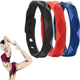 Anti-Estático Silicone Sports Pulseira para os Amantes, Pulseiras Impermeáveis, Infravermelho Distante, Íons Negativos, Anti-Fadiga - Image 1