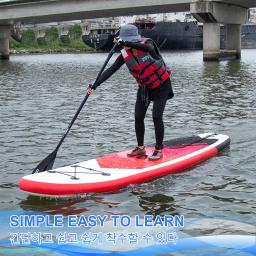 Placa de equilíbrio inflável com bomba, prancha de surf em pé PVC Racing Stand Paddle, prancha para esportes aquáticos ao ar livre, 320 - Image 2