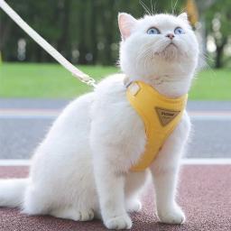 Ajustável Soft Nylon Pet Harness, malha macia, ao ar livre Cat Vest, respirável, cinta no peito, cães pequenos, médios, gatos - Image 5