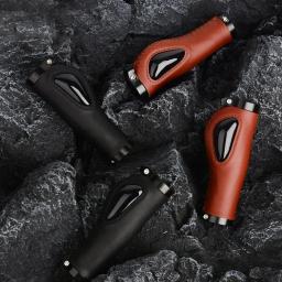 Punhos de bicicleta à prova de choque, borracha macia, acessórios de equitação confortáveis, antiderrapantes, mountain bikes, scooters, 1 par - Image 2