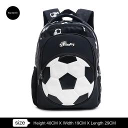 Sacos escolares de futebol para meninos, mochila de ombro, crianças, esportes, luz, grande capacidade, impermeável, crianças - Image 6