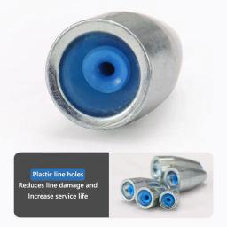18 peças de chumbo de bala de liga com núcleo de plástico misto 3.5g-20g texas equipamento bala fundição de peso chumbada para baixo truta equipamento de pesca - Image 6