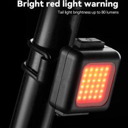 Luzes dianteiras e traseiras de bicicleta luzes de aviso de segurança ao ar livre super brilhantes com 30 grânulos LED, pequenas luzes traseiras de ciclismo impermeáveis - Image 4
