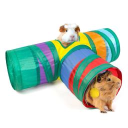 Brinquedo Túnel Dobrável para Animais Pequenos, Brinquedos Hamster, Brinquedos de Rato, Túnel do Porco-da-Guiné, 3 Vias - Image 6
