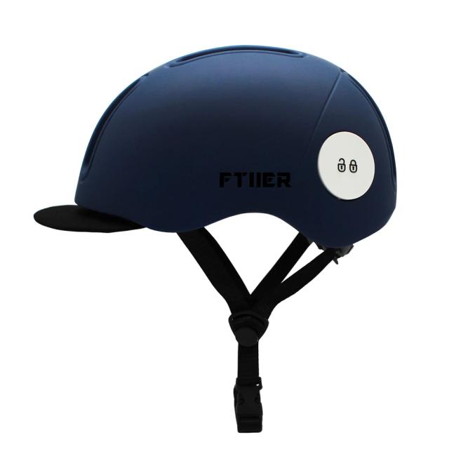 Capacete de Bicicleta Anti-Roubo Ultra Leve e Respirável com Viseira e Trava de Estacionamento para Ciclismo Urbano