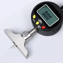 Indicador Digital de Alta Precisão Instrumento de Medição de Profundidade Base Cilíndrica Suporte T Régua - Image 6