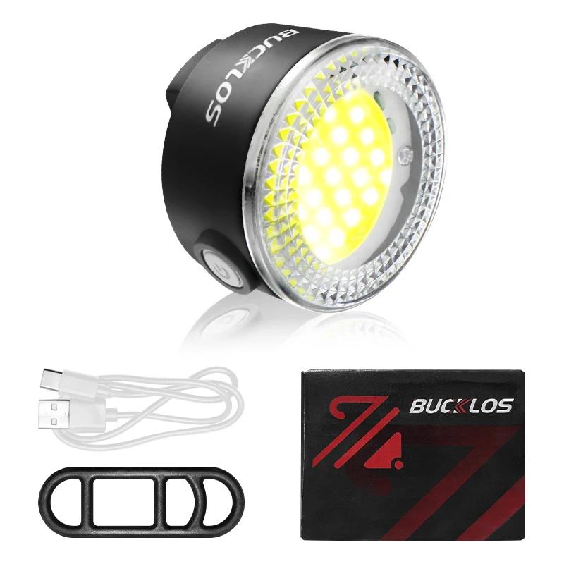Bucklos cob luzes traseiras da bicicleta farol usb recarregável luz de advertência segurança mtb led frente traseira lanterna ciclismo conjunto lâmpada - Image 1