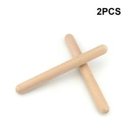 Baqueta de madeira para crianças, instrumento de percussão, brinquedos musicais, palitos de ritmo, fácil de usar, ferramentas manuais para acompanhamento, 1 par - Image 4