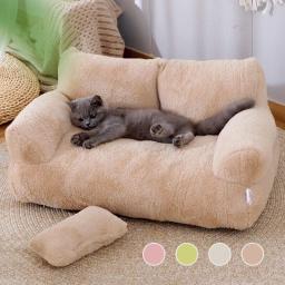 Destacável cama de pelúcia lavável para animais de estimação, sofá grande cão, cadeira macia e confortável, quente, gatinho e cachorro suprimentos, inverno, novo - Image 1